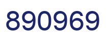 Número 890969 imagen azul