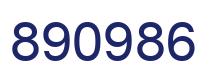 Número 890986 imagen azul