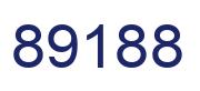 Number 89188 blue image