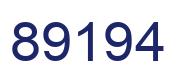 Number 89194 blue image