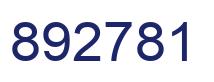Número 892781 imagen azul