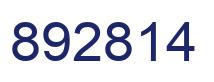 Number 892814 blue image