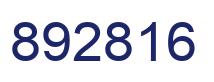 Number 892816 blue image