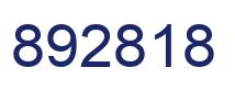 Number 892818 blue image