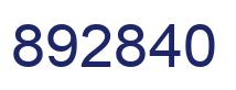 Número 892840 imagen azul