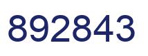 Número 892843 imagen azul