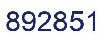 Number 892851 blue image