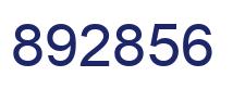 Number 892856 blue image