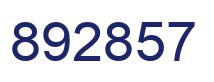Number 892857 blue image