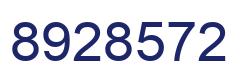 Number 8928572 blue image