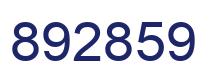 Number 892859 blue image