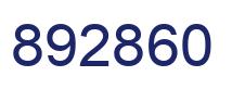 Number 892860 blue image