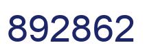 Number 892862 blue image