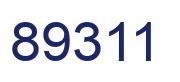 Número 89311 imagen azul