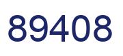Number 89408 blue image