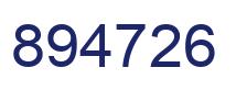 Número 894726 imagen azul