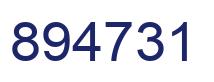 Número 894731 imagen azul