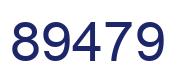Number 89479 blue image