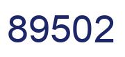 Número 89502 imagen azul