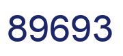 Number 89693 blue image