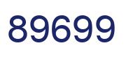 Number 89699 blue image