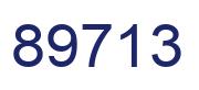 Número 89713 imagen azul