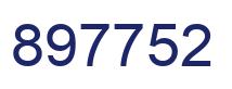 Number 897752 blue image
