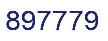 Number 897779 blue image