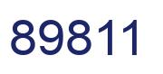 Number 89811 blue image