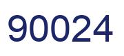 Número 90024 imagen azul