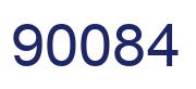 Number 90084 blue image