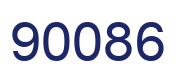 Number 90086 blue image