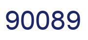 Number 90089 blue image