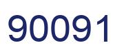 Number 90091 blue image