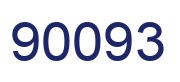Number 90093 blue image