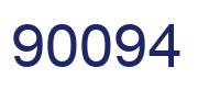 Number 90094 blue image