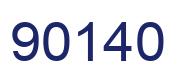 Number 90140 blue image