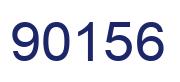 Number 90156 blue image