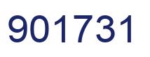 Number 901731 blue image
