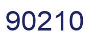 Número 90210 imagen azul
