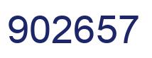 Número 902657 imagen azul