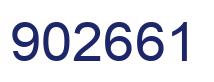 Number 902661 blue image