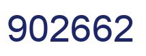 Number 902662 blue image