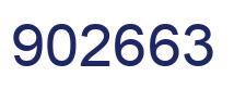 Number 902663 blue image