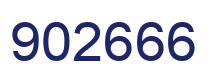 Number 902666 blue image