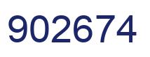 Número 902674 imagen azul