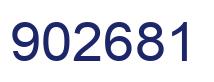 Number 902681 blue image