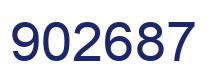 Number 902687 blue image