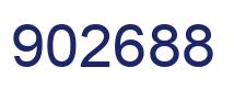 Number 902688 blue image