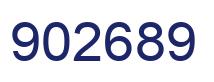 Number 902689 blue image